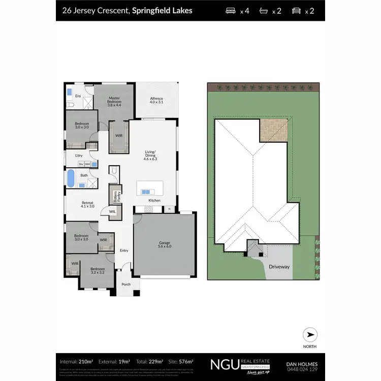 Floorplan of Homely house listing, 26 Jersey Crescent, Springfield Lakes QLD 4300
