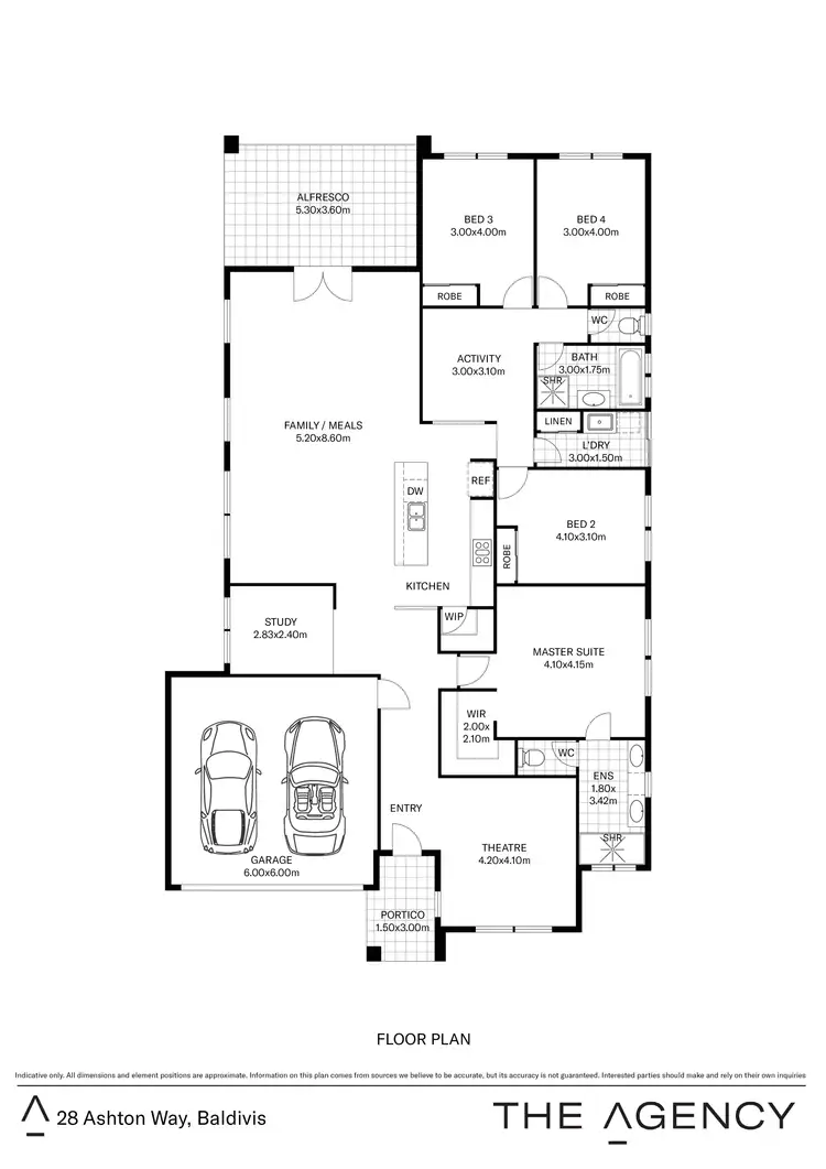 Floorplan of Homely house listing, 28 Ashton Way, Baldivis WA 6171
