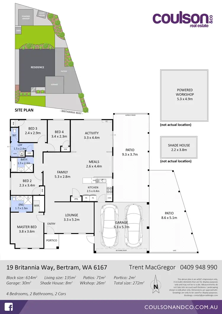 Floorplan of Homely house listing, 19 Britannia Way, Bertram WA 6167