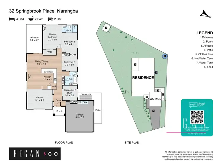 Floorplan of Homely house listing, 32 Springbrook Place, Narangba QLD 4504