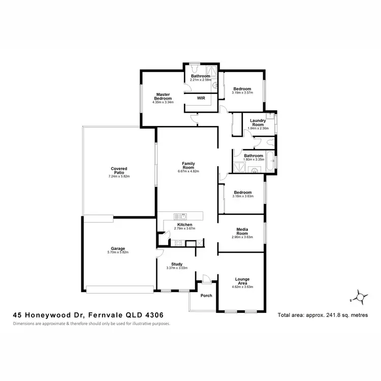 Floorplan of Homely house listing, 45 Honeywood Drive, Fernvale QLD 4306