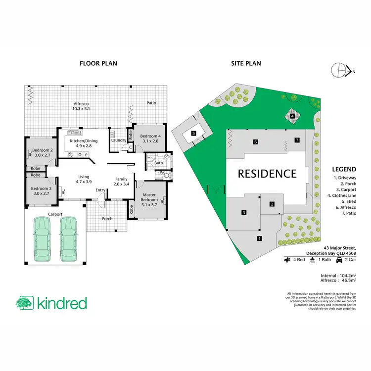 Floorplan of Homely house listing, 43 Major Street, Deception Bay QLD 4508