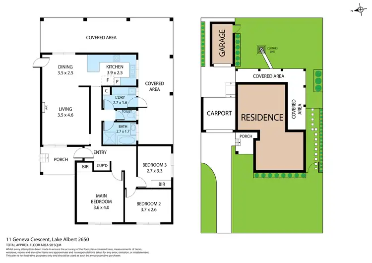 Floorplan of Homely house listing, 11 Geneva Crescent, Lake Albert NSW 2650