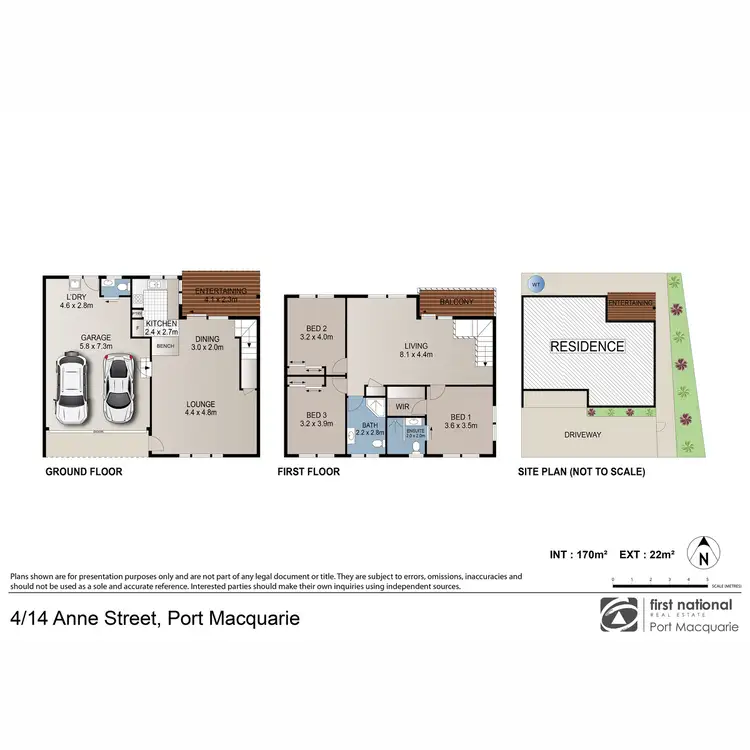 Floorplan of Homely townhouse listing, 4/14 Anne Street, Port Macquarie NSW 2444