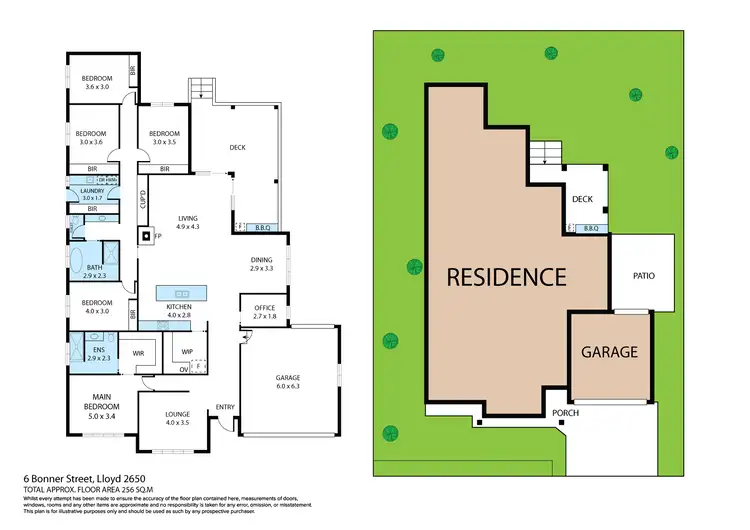 Floorplan of Homely house listing, 6 Bonner Street, Lloyd NSW 2650
