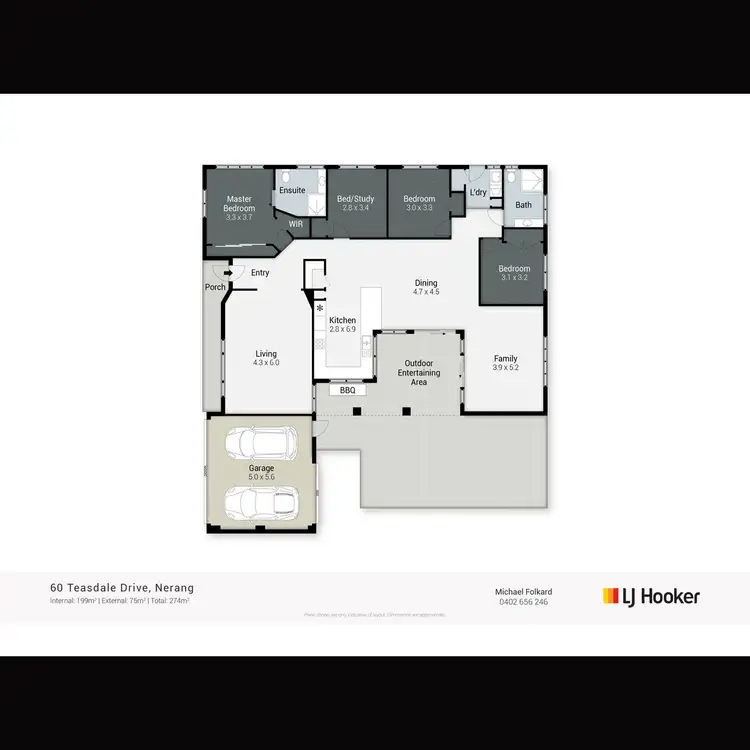Floorplan of Homely house listing, 60 Teasdale Drive, Nerang QLD 4211