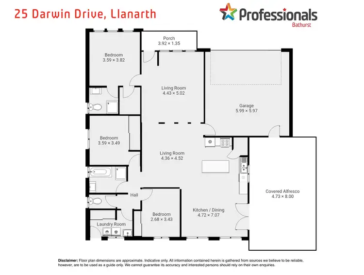 Floorplan of Homely house listing, 25 Darwin Drive, Llanarth NSW 2795