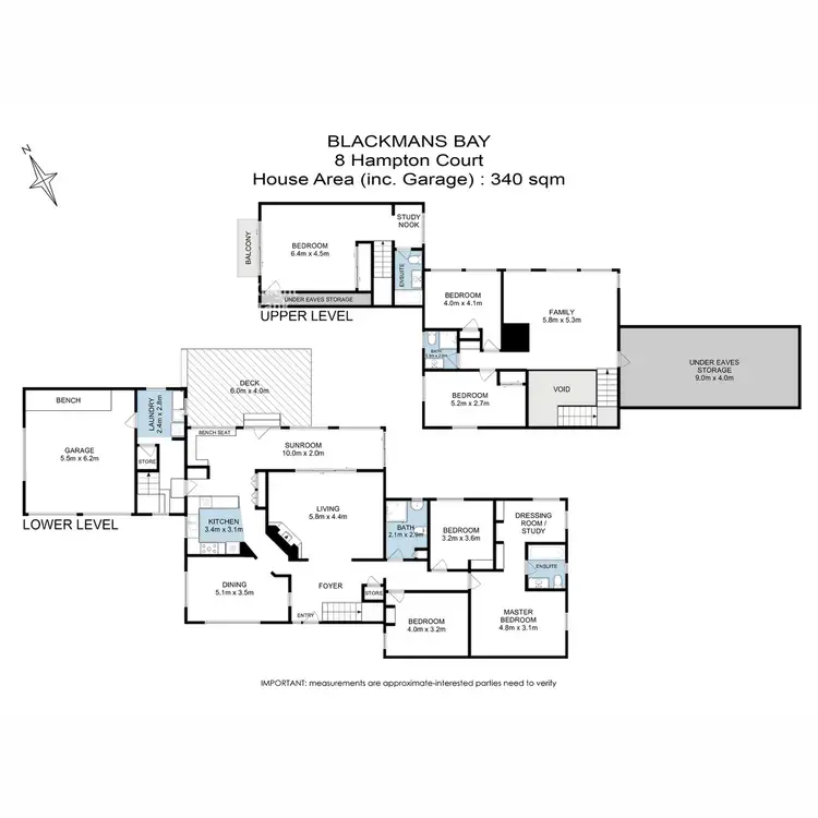 Floorplan of Homely house listing, 8 Hampton Court, Blackmans Bay TAS 7052