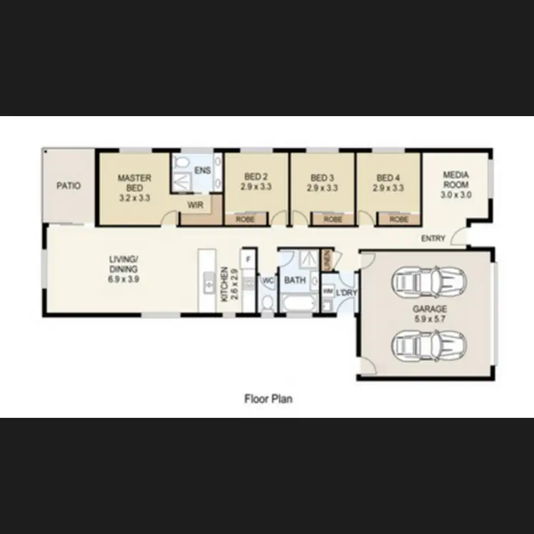 Floorplan of Homely house listing, 10 Pinnacle Way, Pimpama QLD 4209