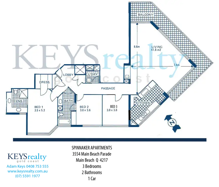 Floorplan of Homely apartment listing, 12/3554 Main Beach Parade, Main Beach QLD 4217
