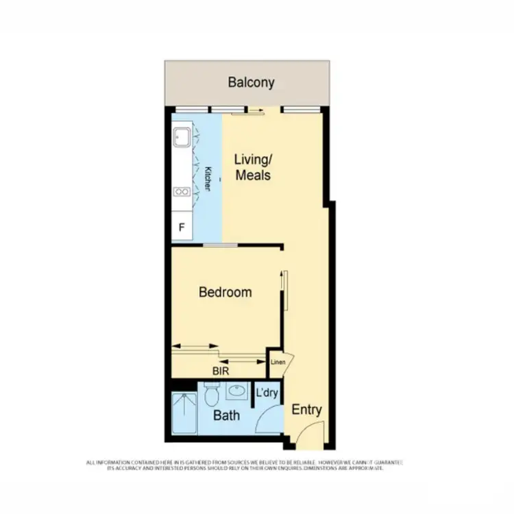 Floorplan of Homely apartment listing, 1204/7 Katherine Place, Melbourne VIC 3000