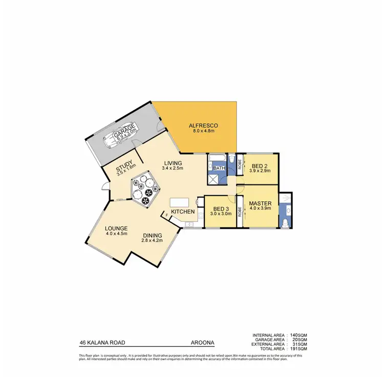 Floorplan of Homely house listing, 46 Kalana Road, Aroona QLD 4551