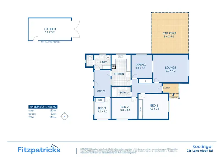 Floorplan of Homely house listing, 236 Lake Albert Road, Kooringal NSW 2650