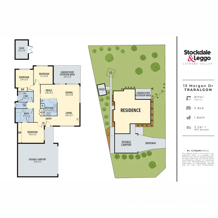 Floorplan of Homely house listing, 13 Morgan Drive, Traralgon VIC 3844