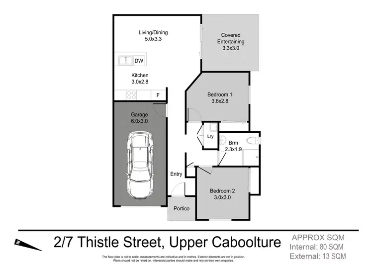 Floorplan of Homely unit listing, 2/7 Thistle Street, Upper Caboolture QLD 4510