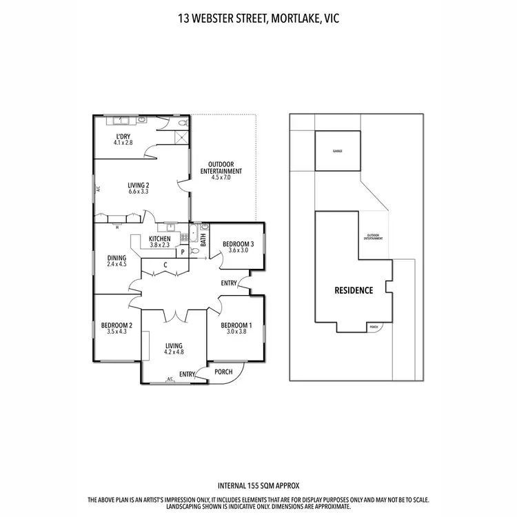 Floorplan of Homely house listing, 13 Webster Street, Mortlake VIC 3272