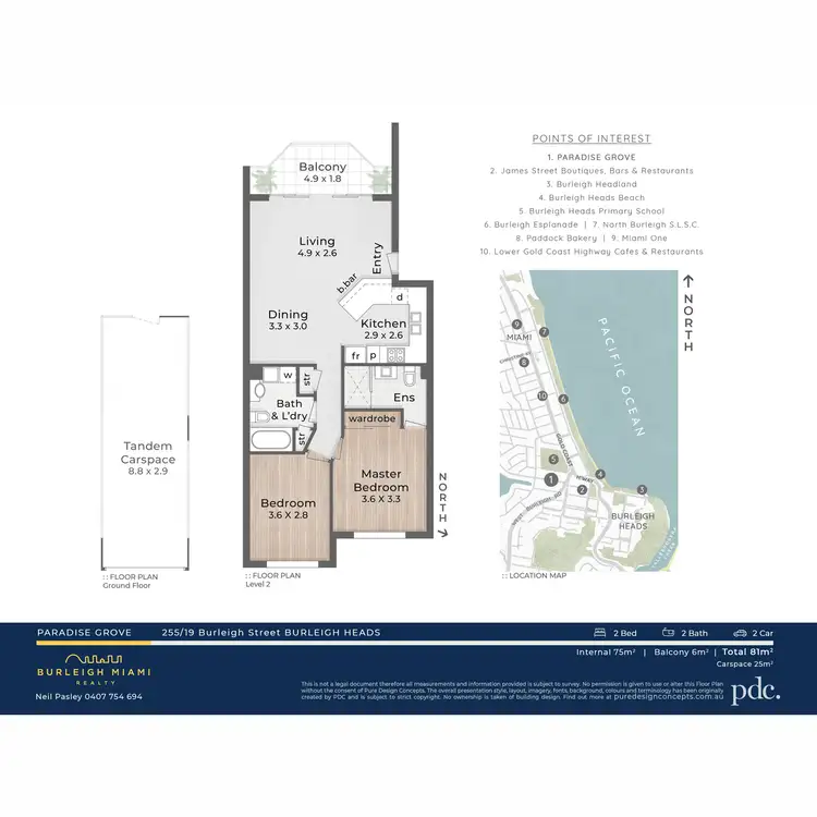 Floorplan of Homely unit listing, 255/19 Burleigh Street, Burleigh Heads QLD 4220