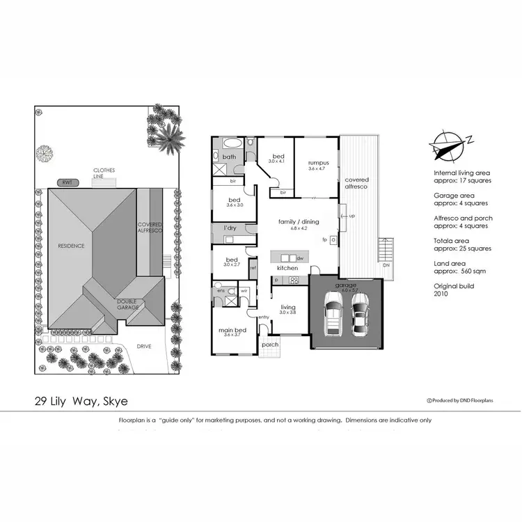 Floorplan of Homely house listing, 29 Lily Way, Skye VIC 3977