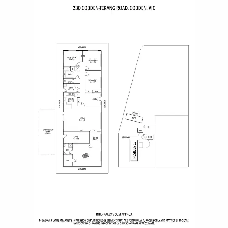 Floorplan of Homely house listing, 230 Cobden-Terang Road, Cobden VIC 3266