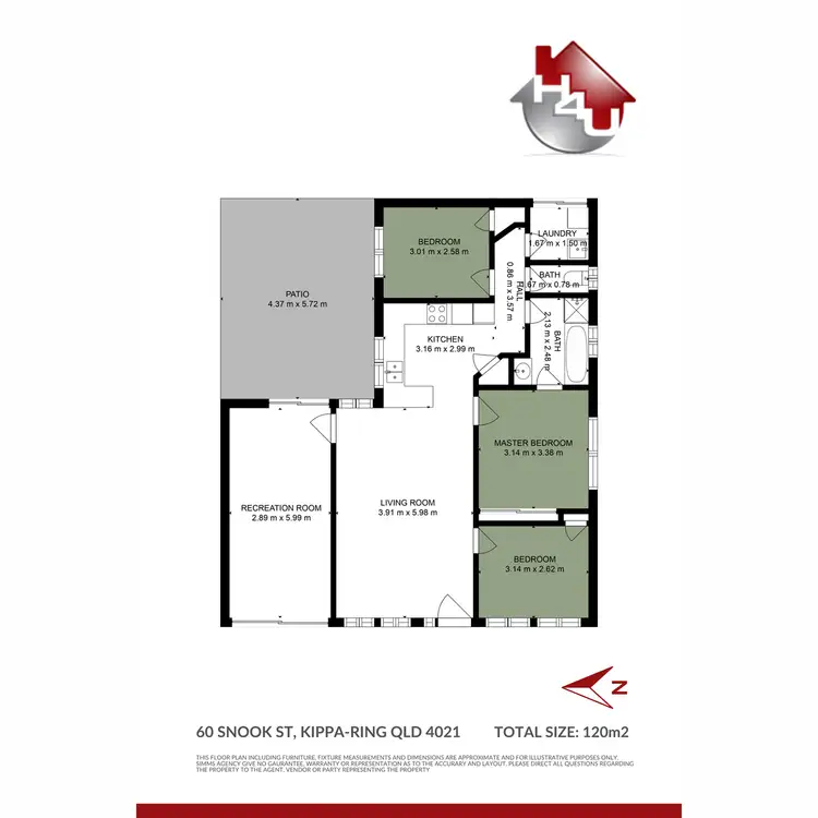Floorplan of Homely house listing, 60 Snook Street, Kippa-Ring QLD 4021
