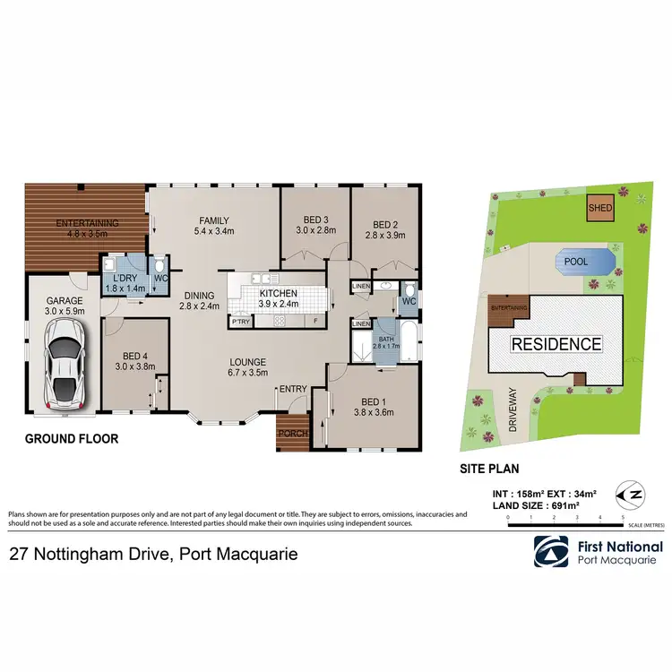 Floorplan of Homely house listing, 27 Nottingham Drive, Port Macquarie NSW 2444