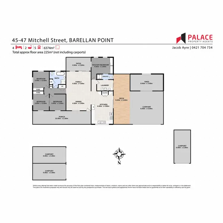 Floorplan of Homely house listing, 45 - 47 Mitchell Street, Barellan Point QLD 4306