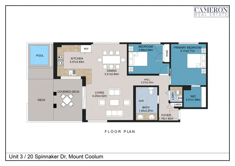 Floorplan of Homely unit listing, 3/20 Spinnaker Drive, Mount Coolum QLD 4573