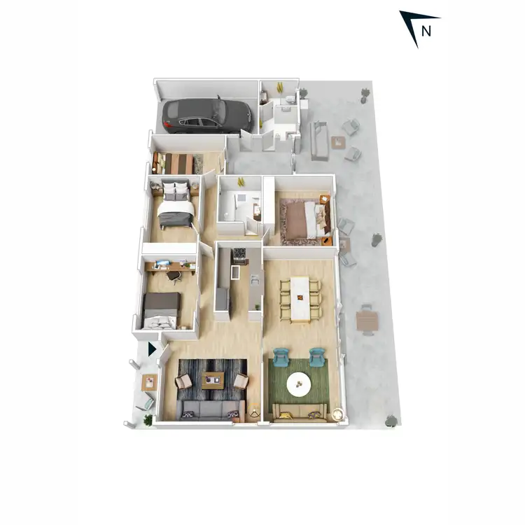 Floorplan of Homely house listing, 61 Rosemore Road, Rosebud VIC 3939