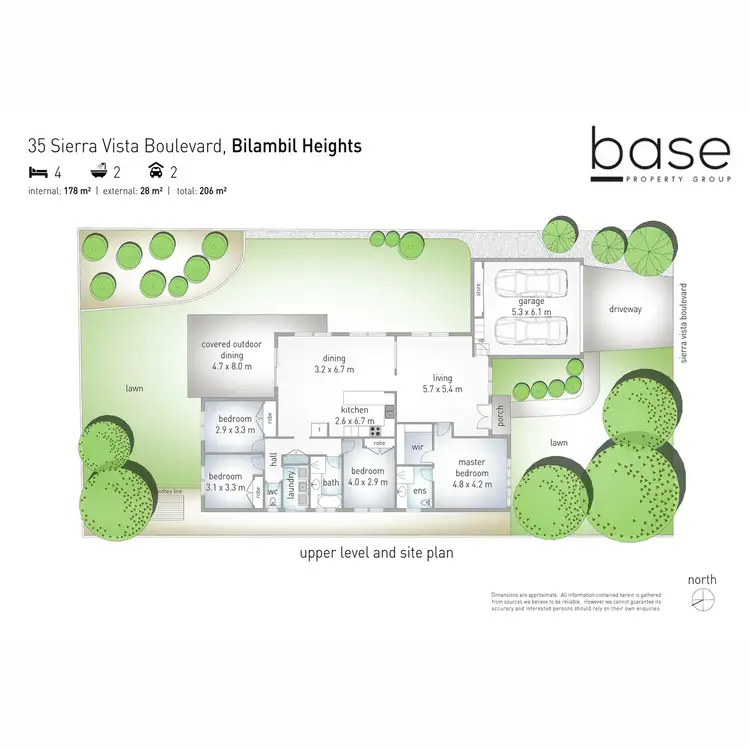 Floorplan of Homely house listing, 35 Sierra Vista Boulevard, Bilambil Heights NSW 2486