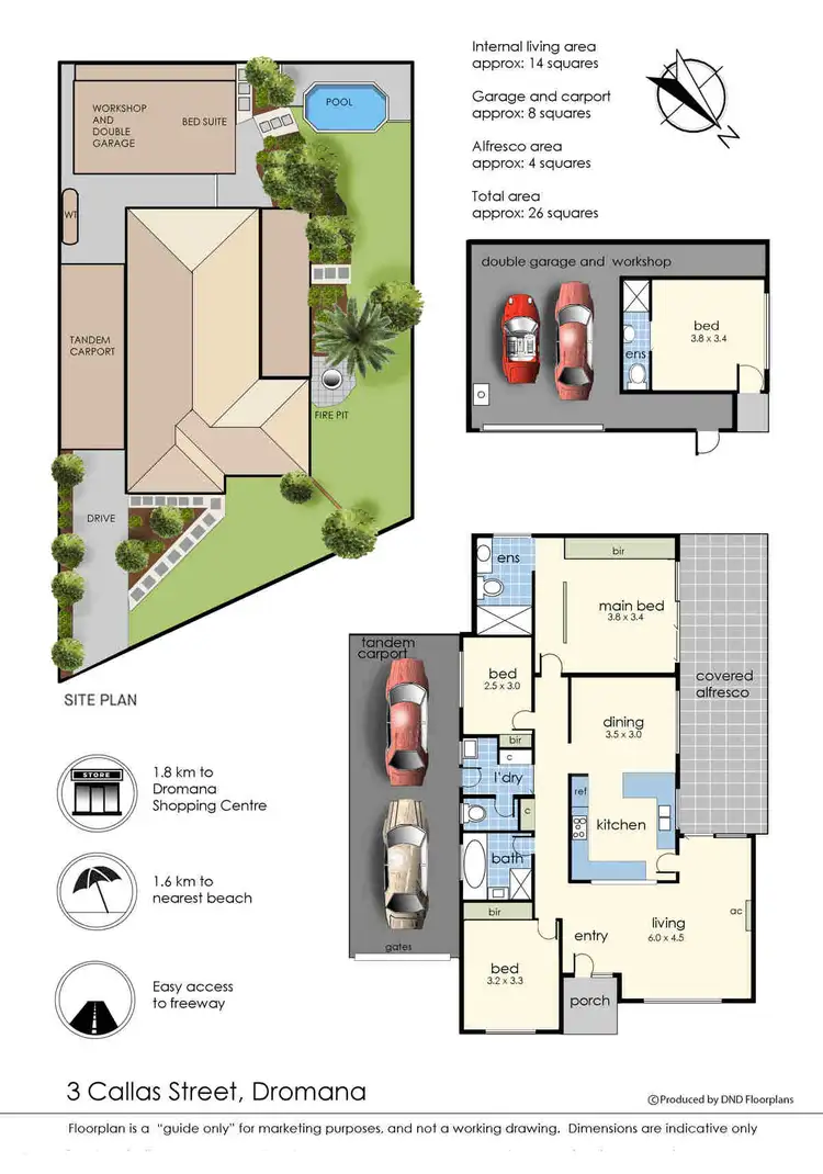 Floorplan of Homely house listing, 3 Callas Street, Dromana VIC 3936