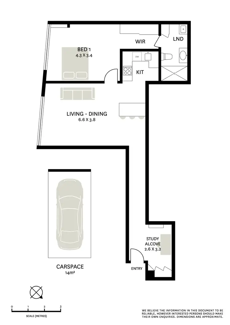 Floorplan of Homely apartment listing, 103/5 Ward Avenue, Potts Point NSW 2011