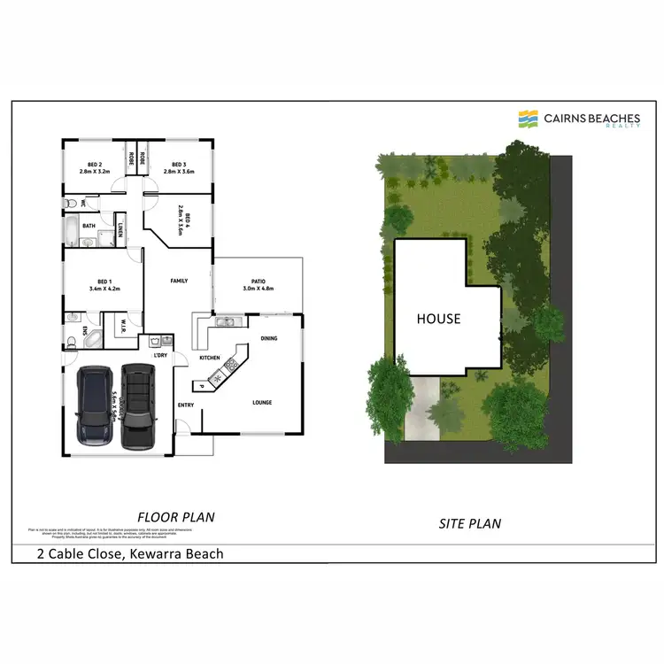 Floorplan of Homely house listing, 2 Cable Close, Kewarra Beach QLD 4879