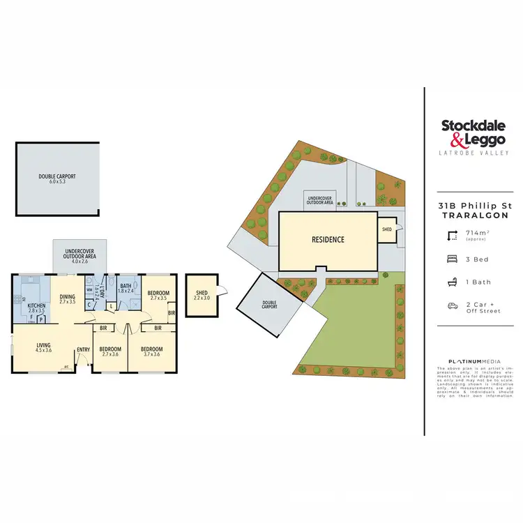 Floorplan of Homely townhouse listing, 31B Phillip Street, Traralgon VIC 3844
