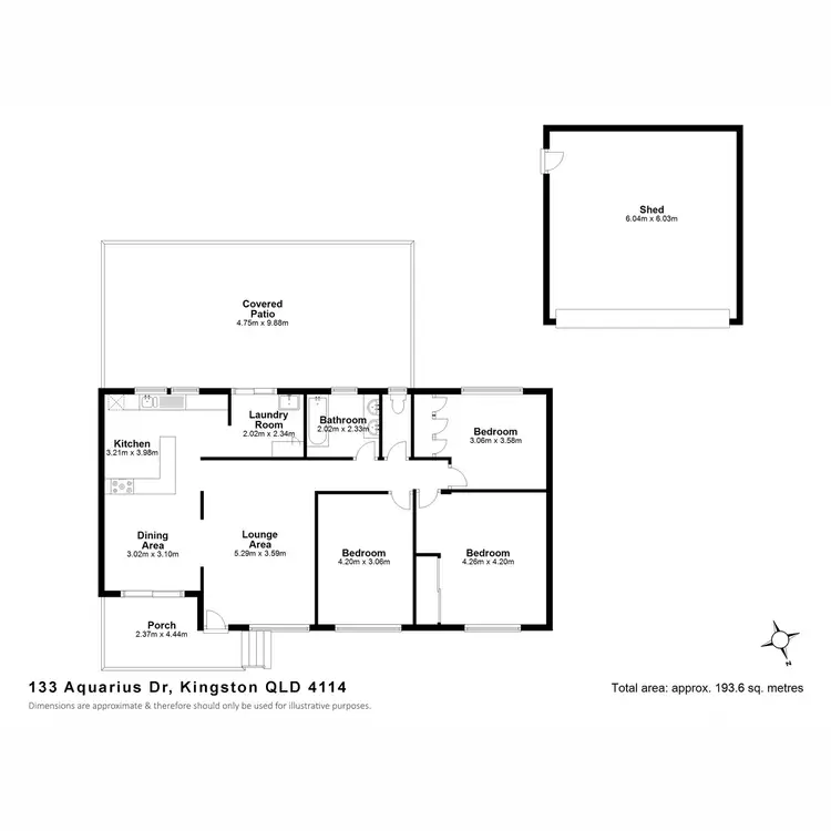Floorplan of Homely house listing, 133 Aquarius Drive, Kingston QLD 4114