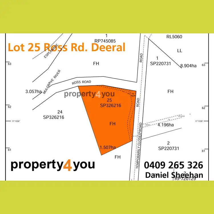 Floorplan of Homely land listing, Lot 25 Ross Road, Deeral QLD 4871