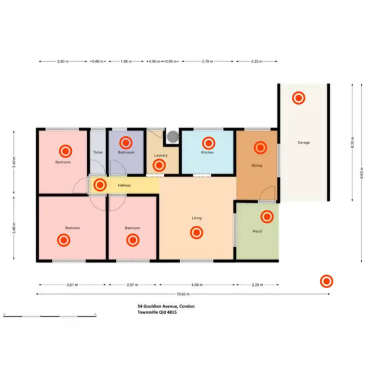 Floorplan of Homely house listing, 54 Gouldian Avenue, Condon QLD 4815