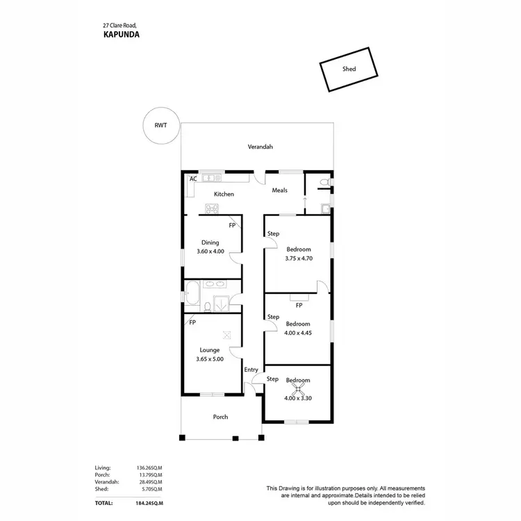 Floorplan of Homely house listing, 27 Clare Road, Kapunda SA 5373