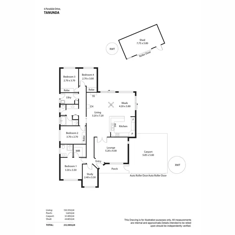 Floorplan of Homely house listing, 6 Paradale Drive, Tanunda SA 5352