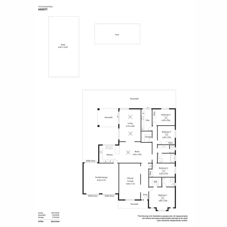 Floorplan of Homely house listing, 15 Cormorant Drive, Hewett SA 5118