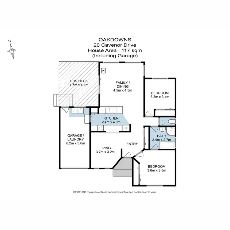Floorplan of Homely house listing, 20 Cavenor Drive, Oakdowns TAS 7019