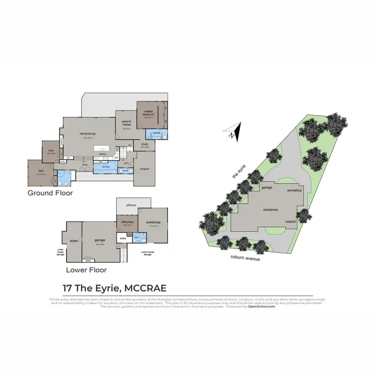 Floorplan of Homely house listing, 17 The Eyrie, Mccrae VIC 3938
