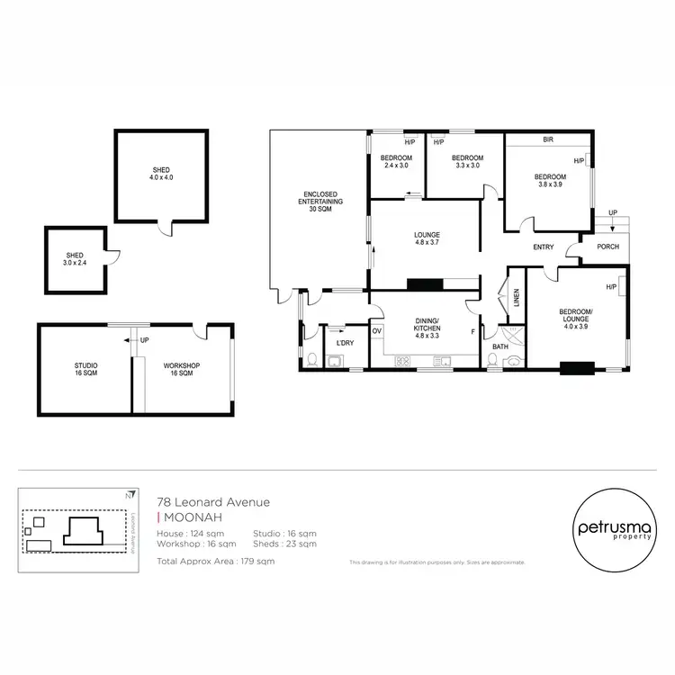 Floorplan of Homely house listing, 78 Leonard Avenue, Moonah TAS 7009