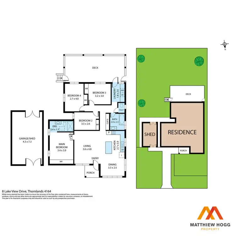 Floorplan of Homely house listing, 8 Lake View Drive, Thornlands QLD 4164