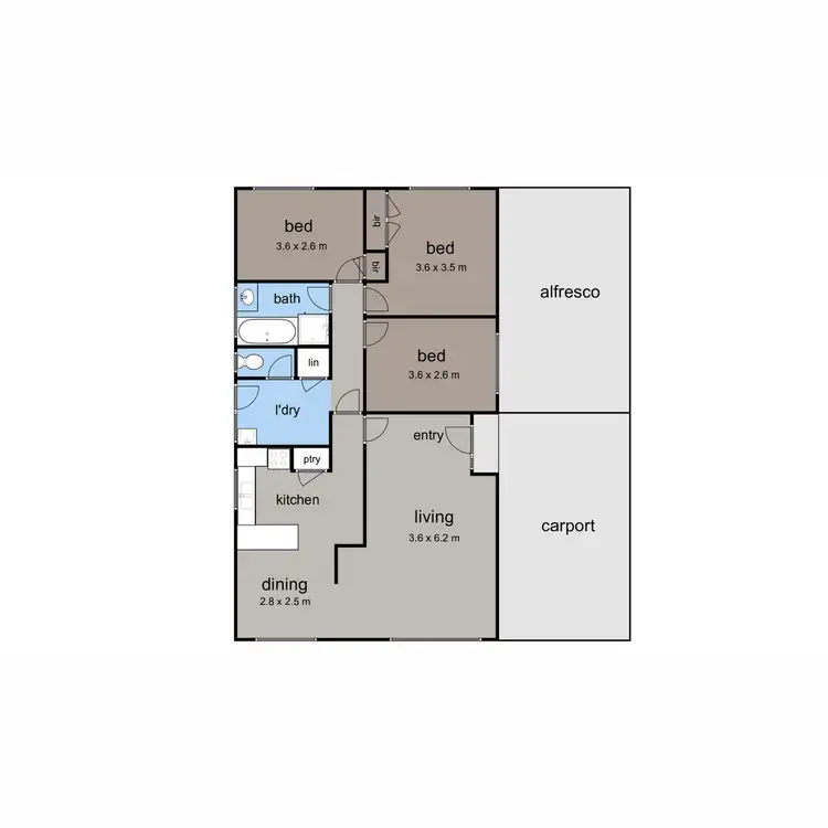 Floorplan of Homely house listing, 102 John Street, Tootgarook VIC 3941