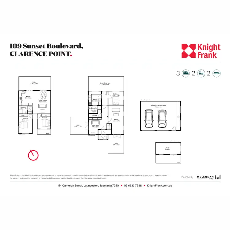 Floorplan of Homely house listing, 109 Sunset Boulevard, Clarence Point TAS 7270