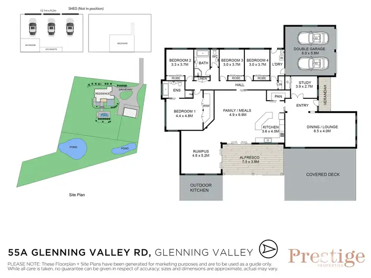 Floorplan of Homely rural property listing, 55A Glenning Road, Glenning Valley NSW 2261