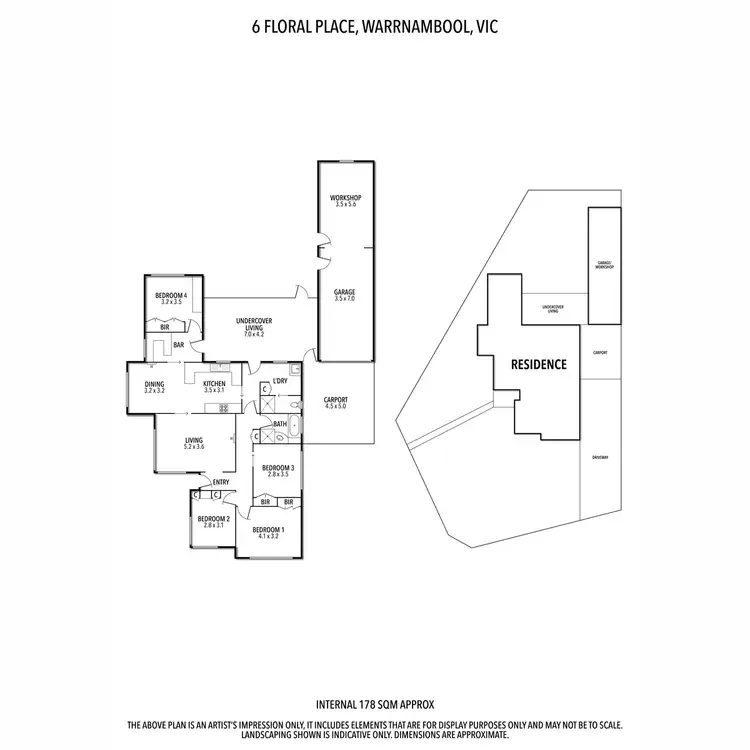 Floorplan of Homely house listing, 6 Floral Place, Warrnambool VIC 3280