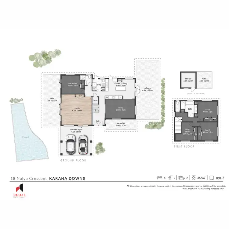 Floorplan of Homely house listing, 18 Nalya Crescent, Karana Downs QLD 4306