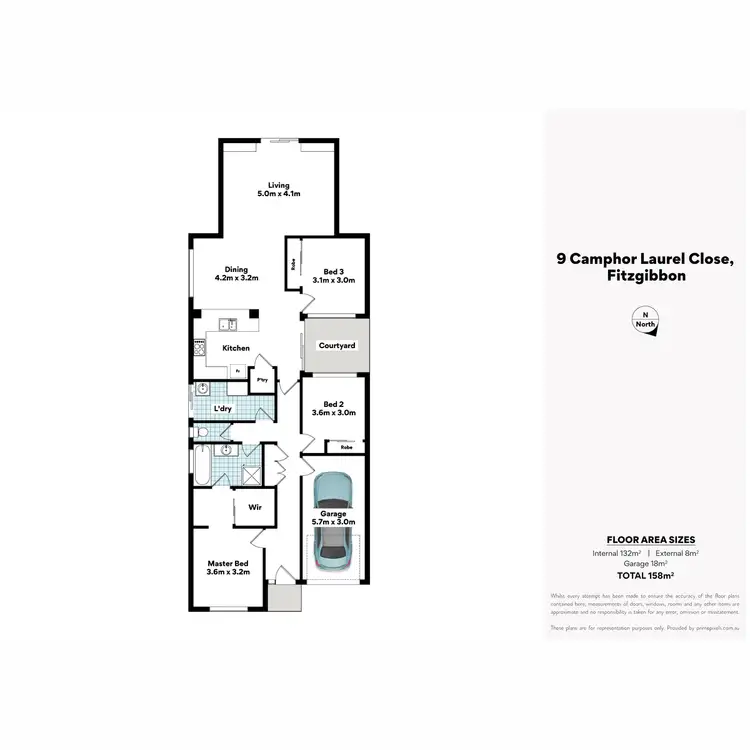 Floorplan of Homely house listing, 9 Camphor Laurel Close, Fitzgibbon QLD 4018