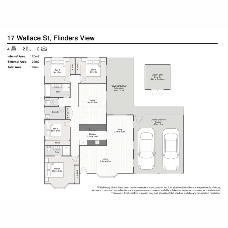Floorplan of Homely house listing, 17 Wallace Street, Flinders View QLD 4305